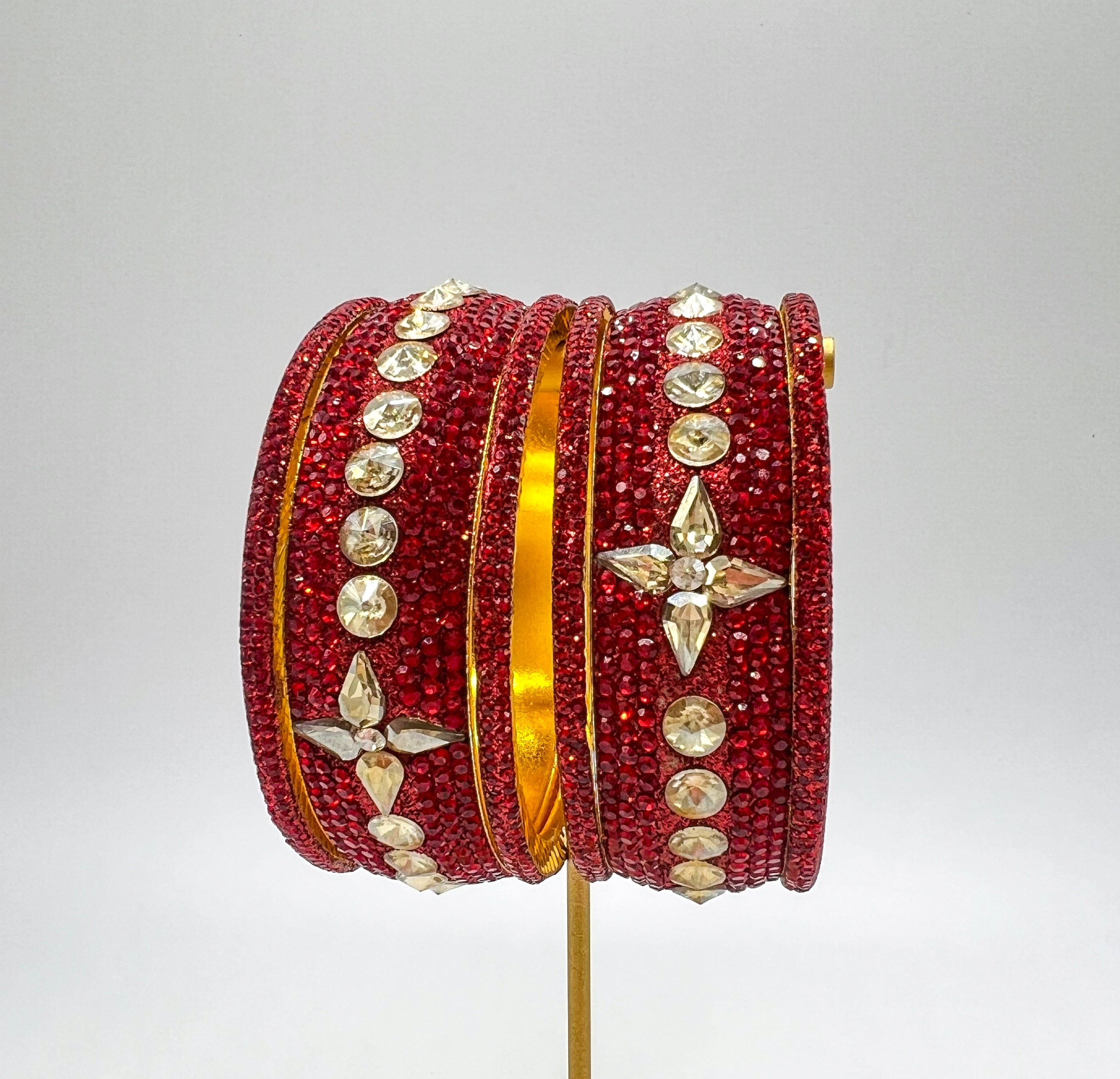 PW Bangle Set-Red
